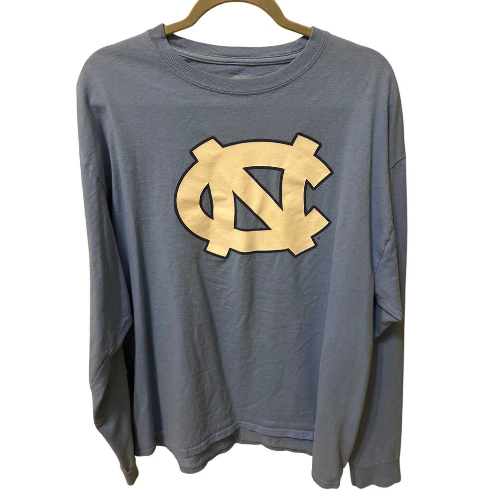 North Carolina Tarheels Blue Long Sleeve T-Shirt Men's Size XL Knights Apparel